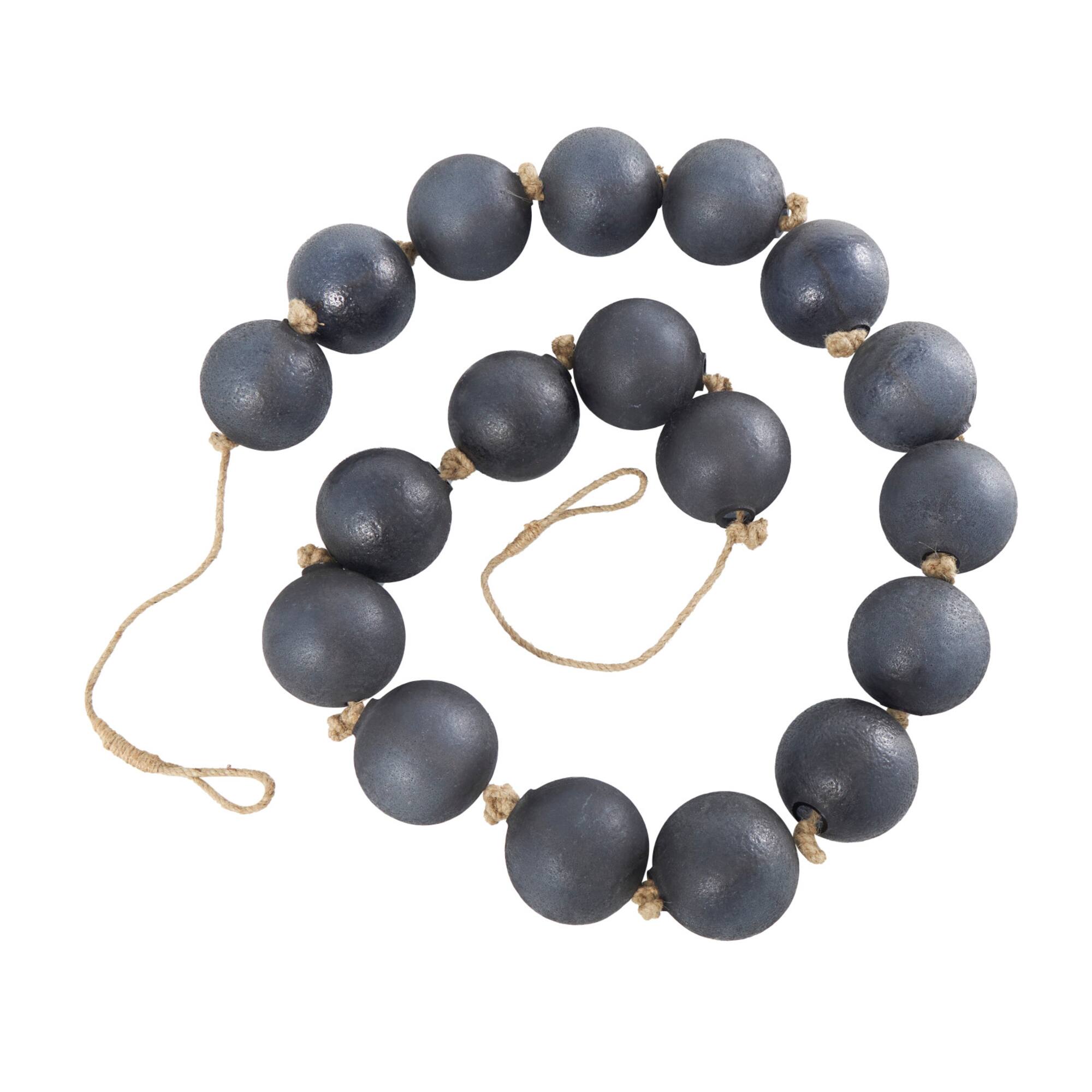 8ft. Extra Long Handmade Glass Beaded Garland with Tassels